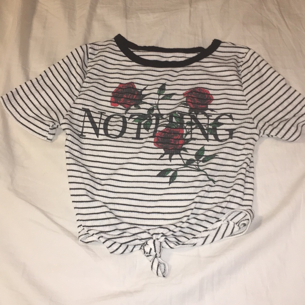 Striped crop top